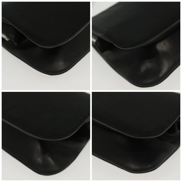 PRADA Shoulder Bag Nylon Leather Black Silver Auth 137290 - Picture 14 of 16